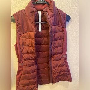 LuLuLemon Burgundy Vest, Size 6